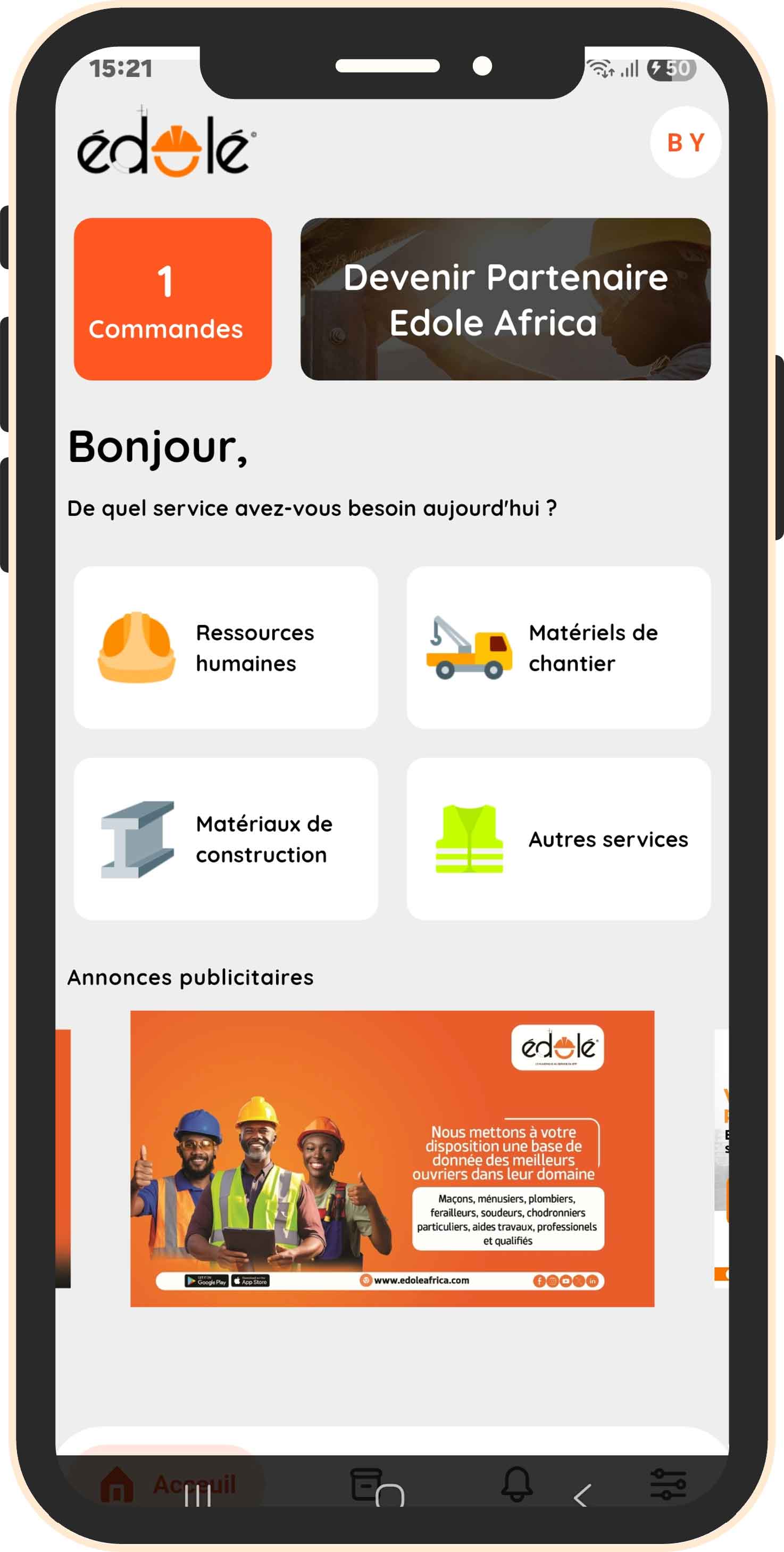 Image centrée